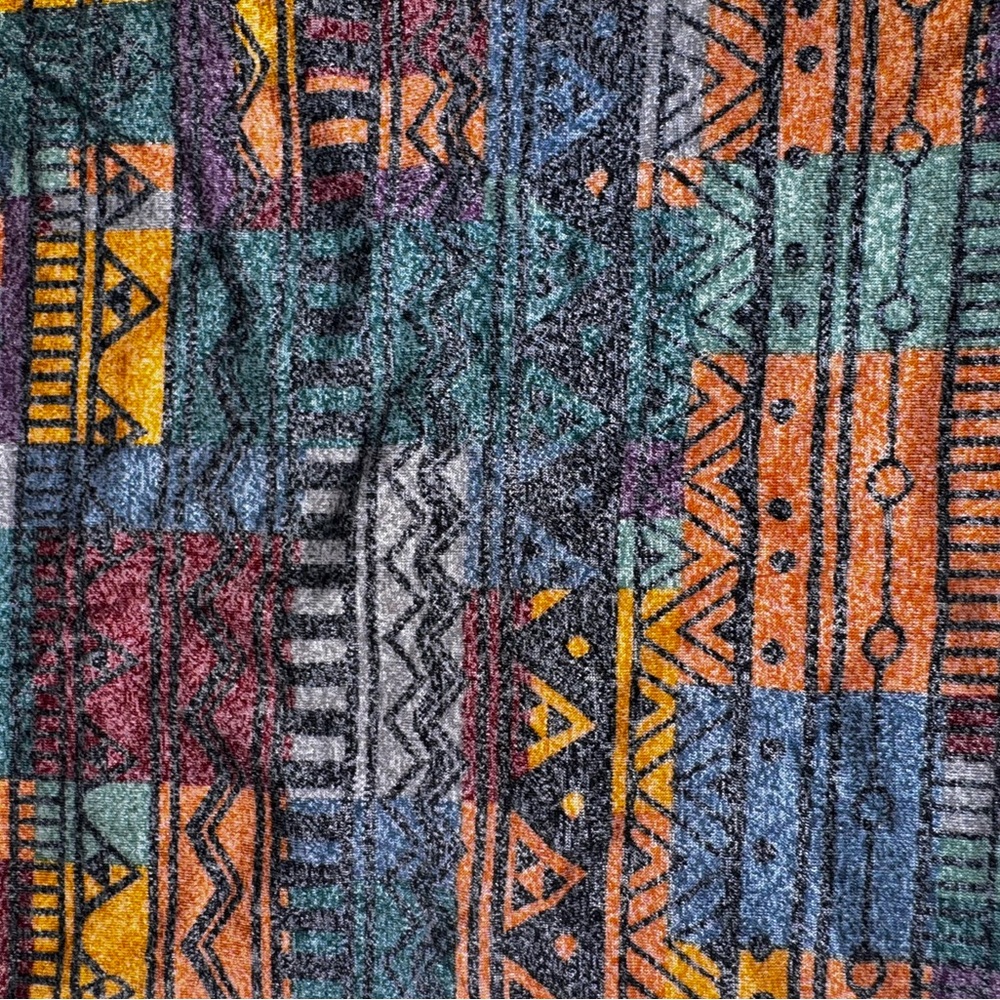 LuLaRoe Colorful Geometric Patterned Fabric